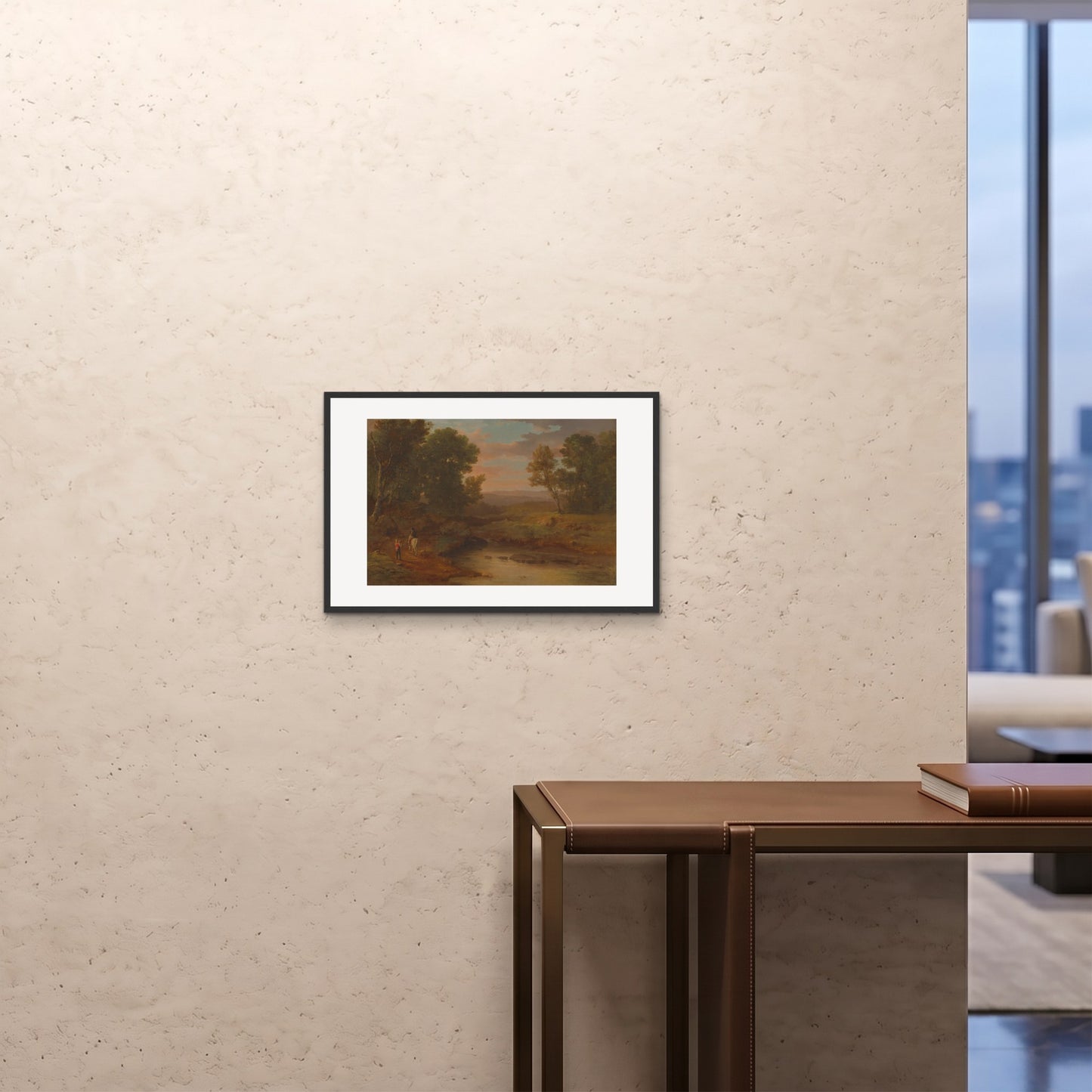 Orlonzo - FRAMED PRINT BLACK 6040cm2416 ROOM