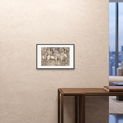 Orlonzo - FRAMED PRINT BLACK 6040cm2416 ROOM