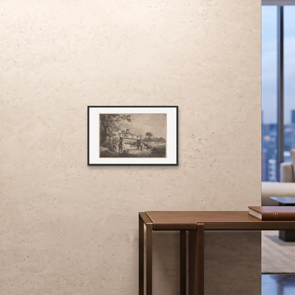 Orlonzo - FRAMED PRINT BLACK 6040cm2416 ROOM