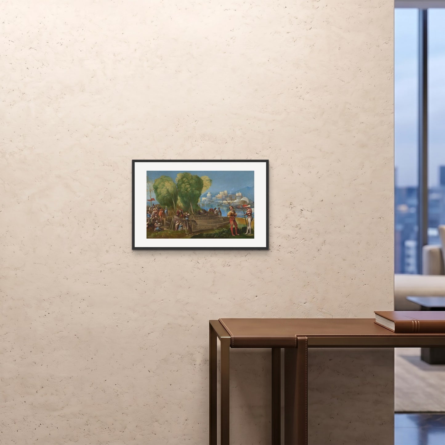 Orlonzo - FRAMED PRINT BLACK 6040cm2416 ROOM