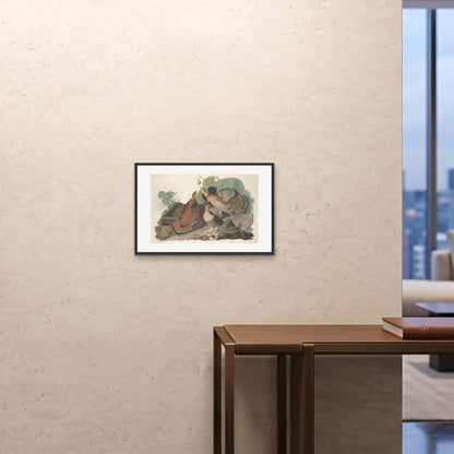 Orlonzo - FRAMED PRINT BLACK 6040cm2416 ROOM