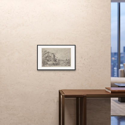 Orlonzo - FRAMED PRINT BLACK 6040cm2416 ROOM