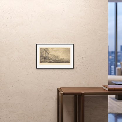 Orlonzo - FRAMED PRINT BLACK 6040cm2416 ROOM