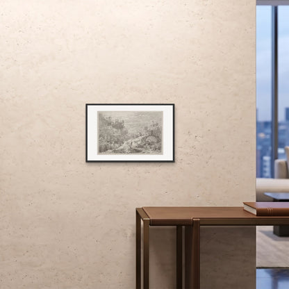 Orlonzo - FRAMED PRINT BLACK 6040cm2416 ROOM