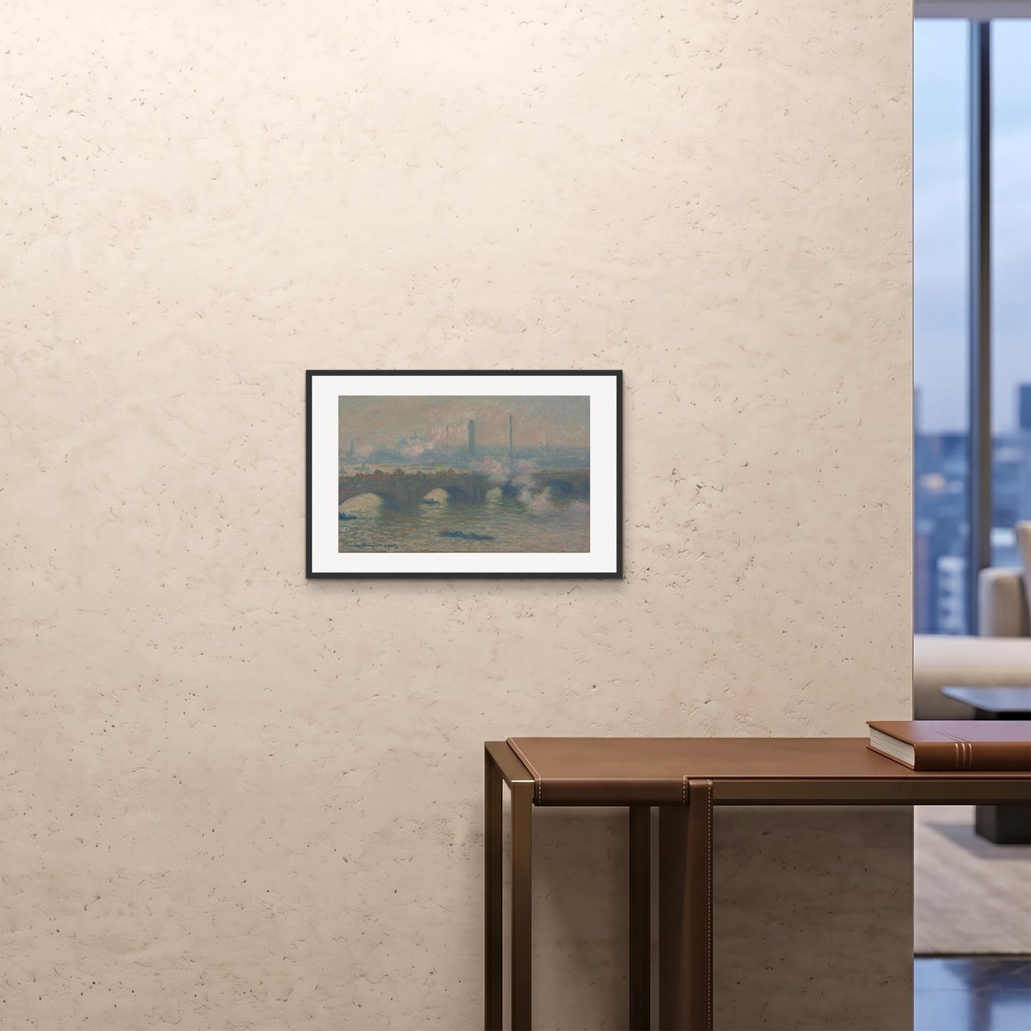 Orlonzo - FRAMED PRINT BLACK 6040cm2416 ROOM
