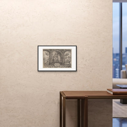 Orlonzo - FRAMED PRINT BLACK 6040cm2416 ROOM