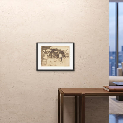 Orlonzo - FRAMED PRINT BLACK 6045cm2418 ROOM