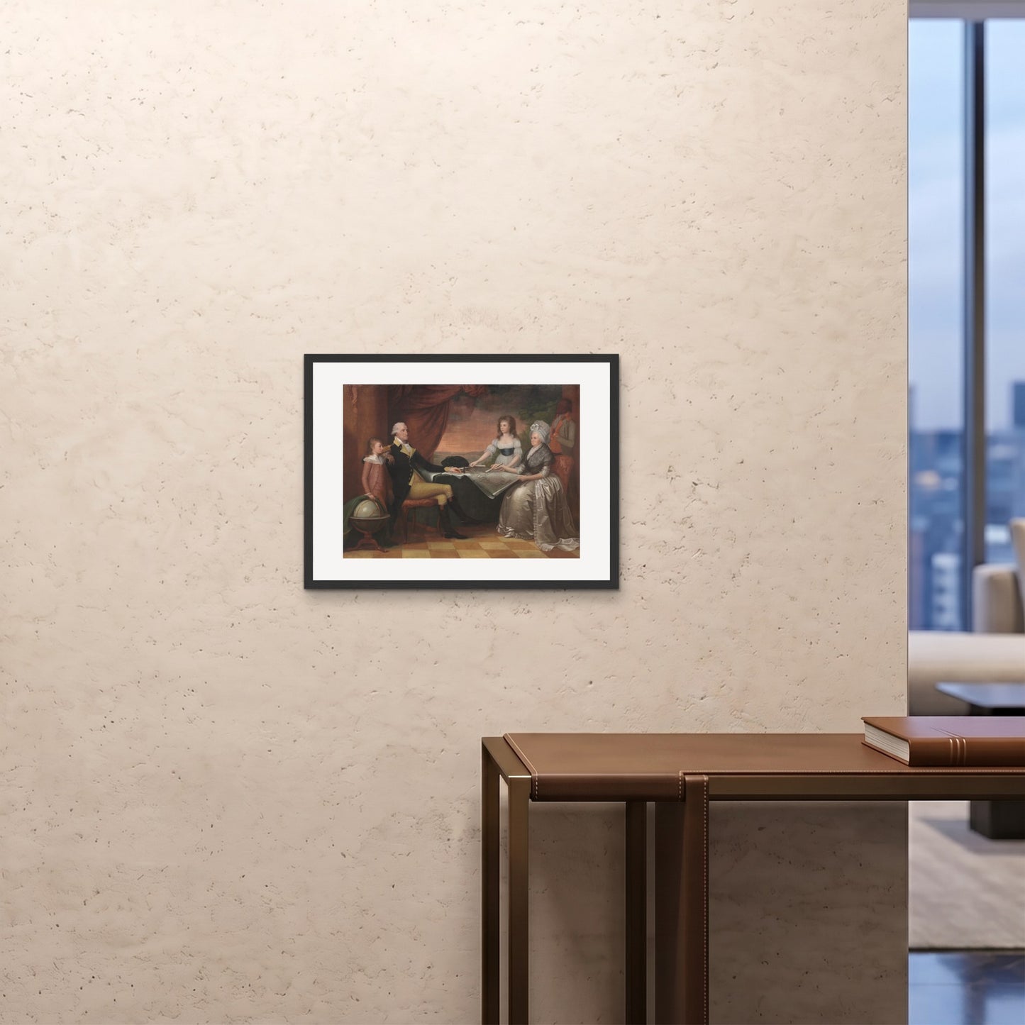 Orlonzo - FRAMED PRINT BLACK 6045cm2418 ROOM