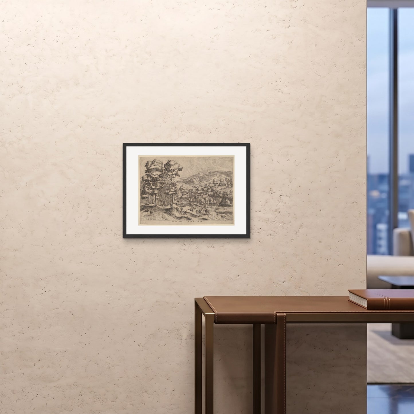 Orlonzo - FRAMED PRINT BLACK 6045cm2418 ROOM