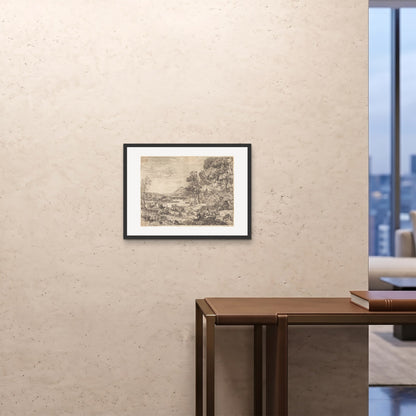 Orlonzo - FRAMED PRINT BLACK 6045cm2418 ROOM