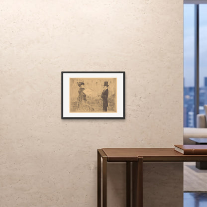 Orlonzo - FRAMED PRINT BLACK 6045cm2418 ROOM