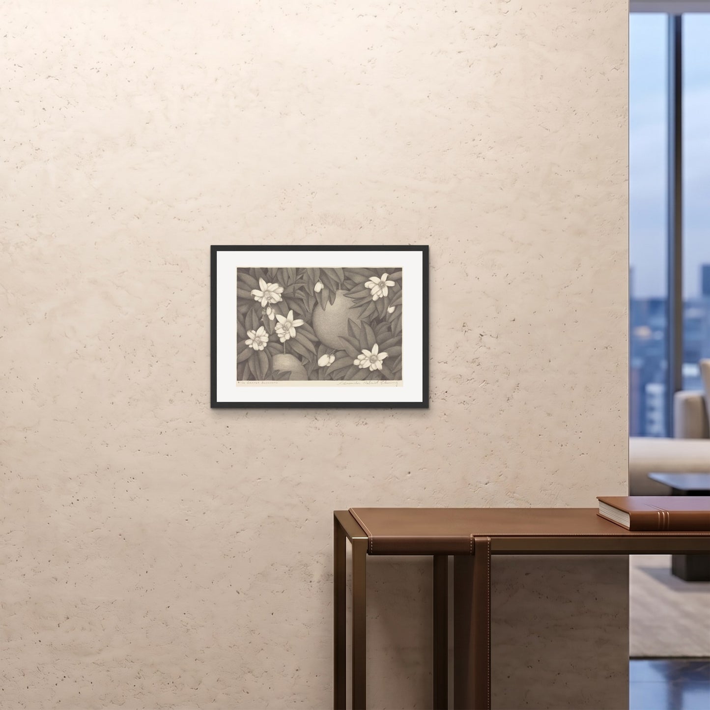 Orlonzo - FRAMED PRINT BLACK 6045cm2418 ROOM