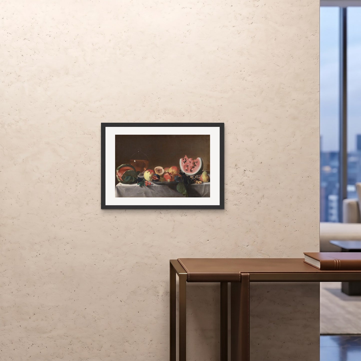 Orlonzo - FRAMED PRINT BLACK 7050cm2820 ROOM
