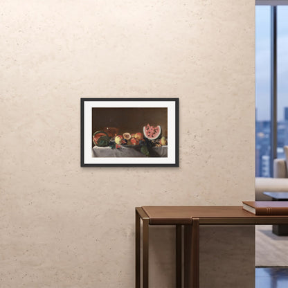 Orlonzo - FRAMED PRINT BLACK 7050cm2820 ROOM