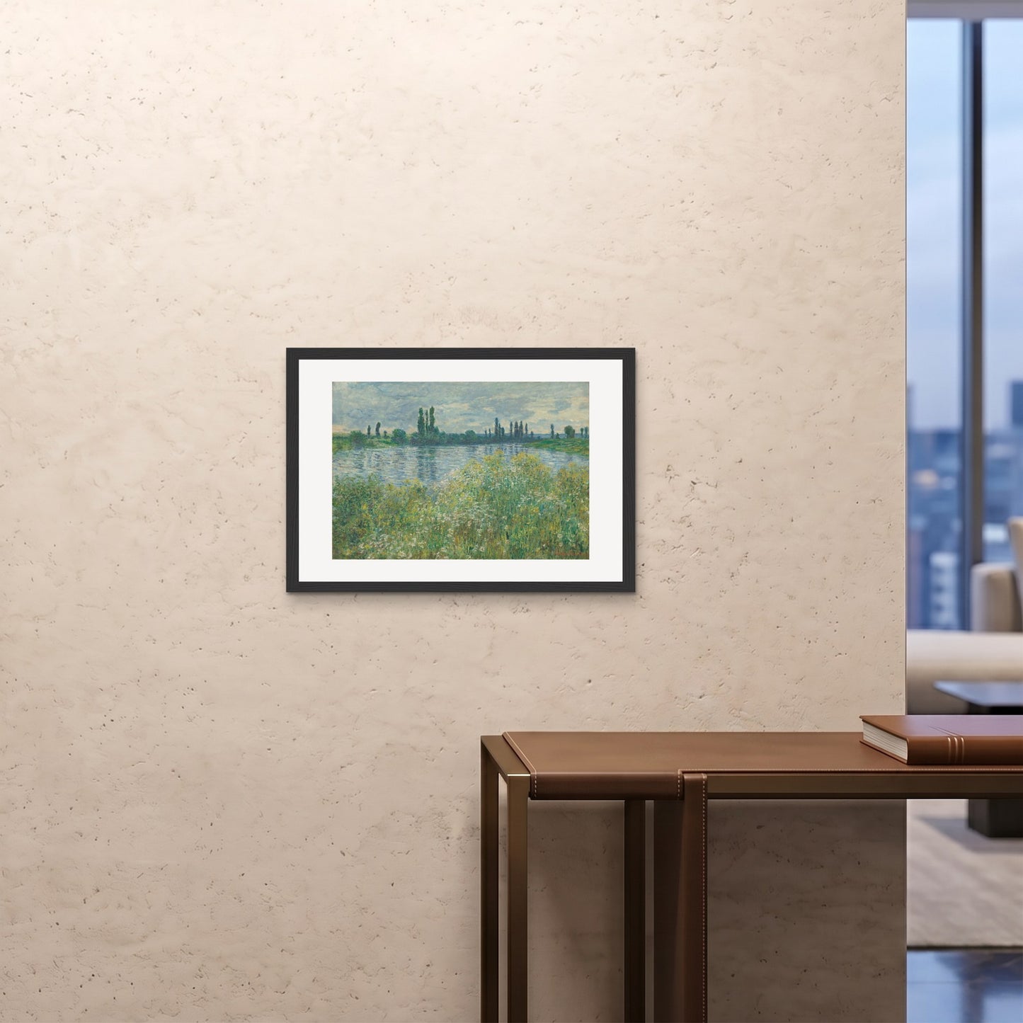 Orlonzo - FRAMED PRINT BLACK 7050cm2820 ROOM