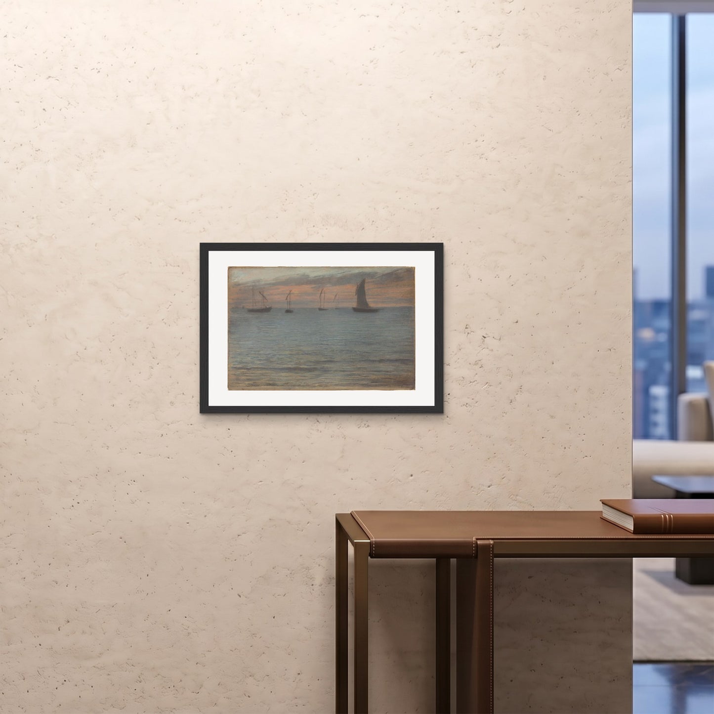 Orlonzo - FRAMED PRINT BLACK 7050cm2820 ROOM