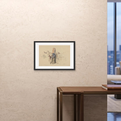 Orlonzo - FRAMED PRINT BLACK 7050cm2820 ROOM