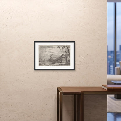 Orlonzo - FRAMED PRINT BLACK 7050cm2820 ROOM