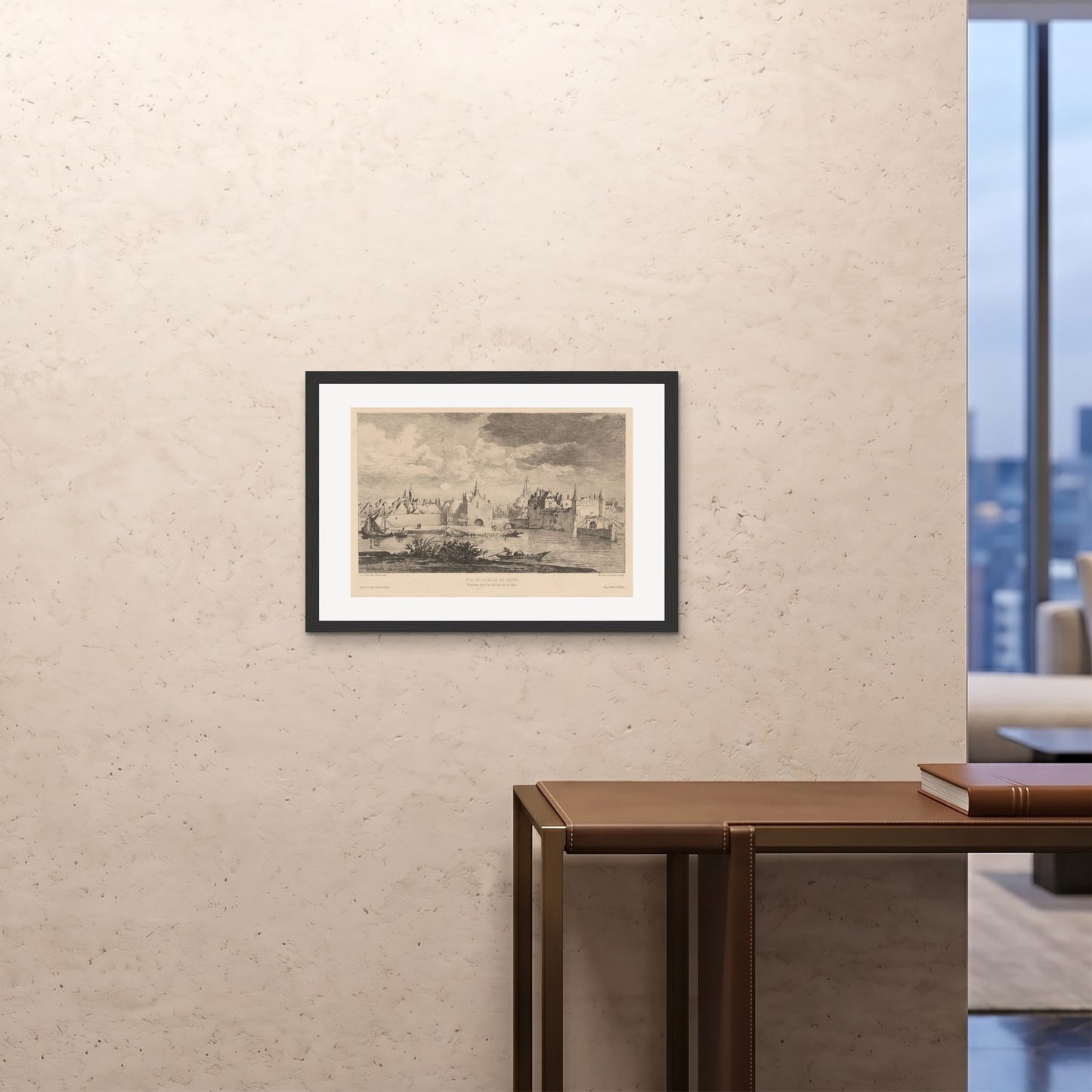 Orlonzo - FRAMED PRINT BLACK 7050cm2820 ROOM