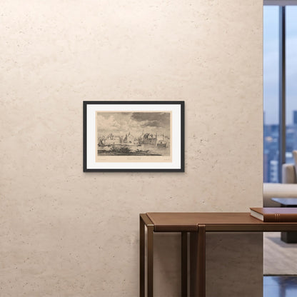 Orlonzo - FRAMED PRINT BLACK 7050cm2820 ROOM