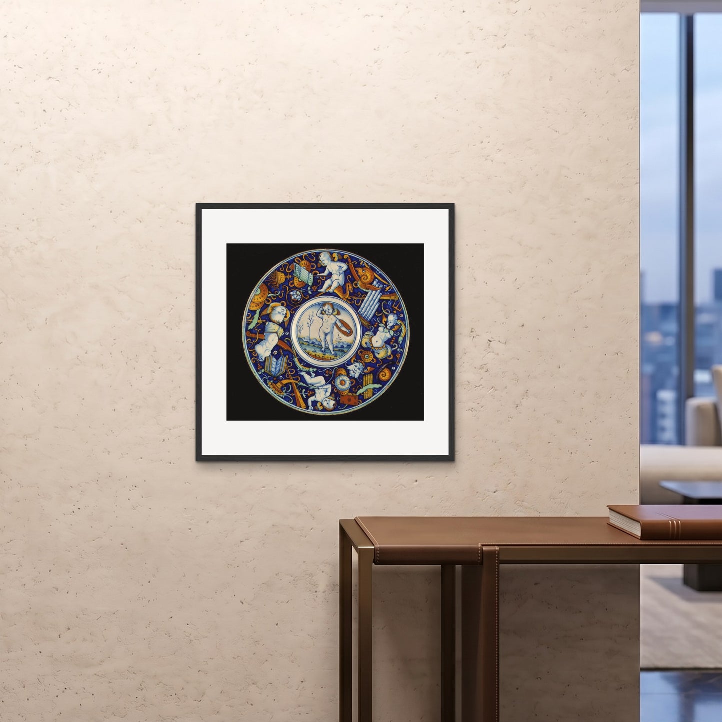 Orlonzo - FRAMED PRINT BLACK 7070cm2828 ROOM