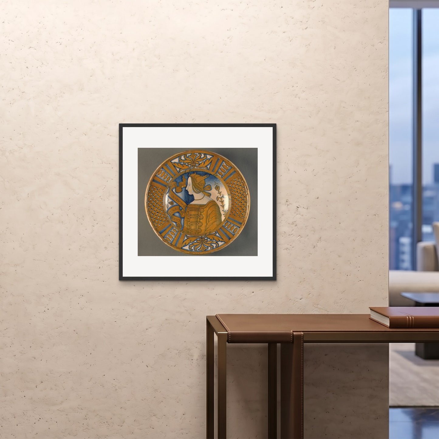 Orlonzo - FRAMED PRINT BLACK 7070cm2828 ROOM
