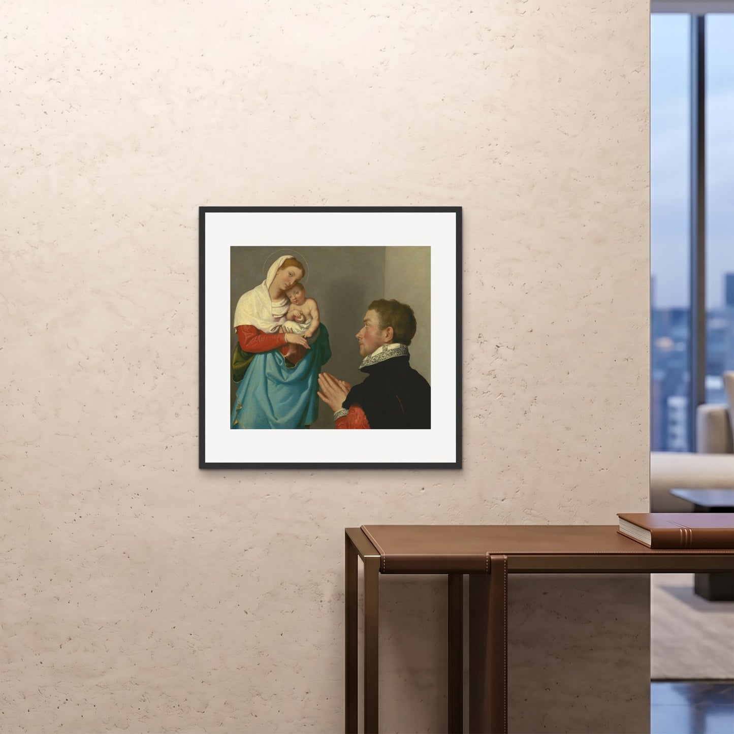 Orlonzo - FRAMED PRINT BLACK 7070cm2828 ROOM