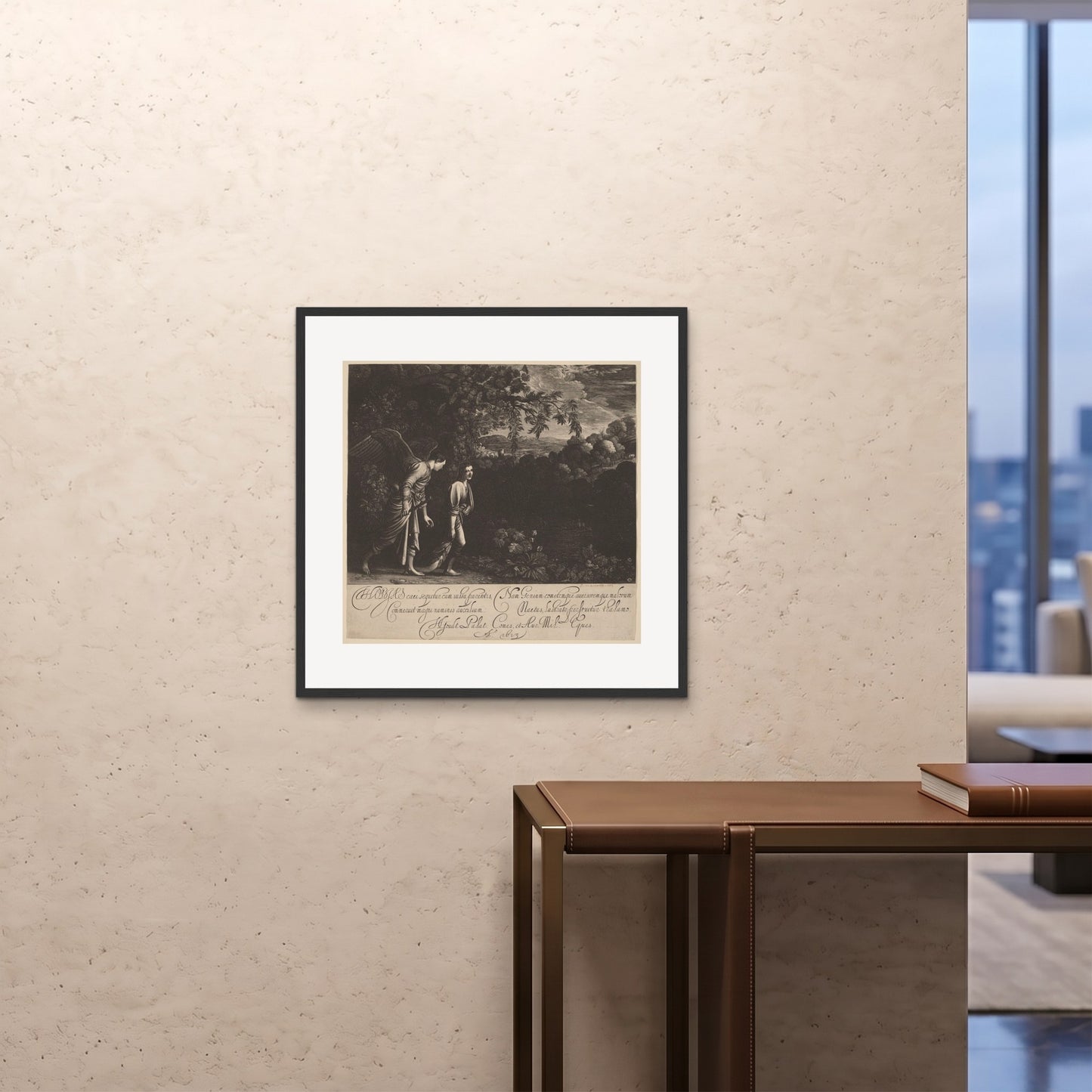 Orlonzo - FRAMED PRINT BLACK 7070cm2828 ROOM