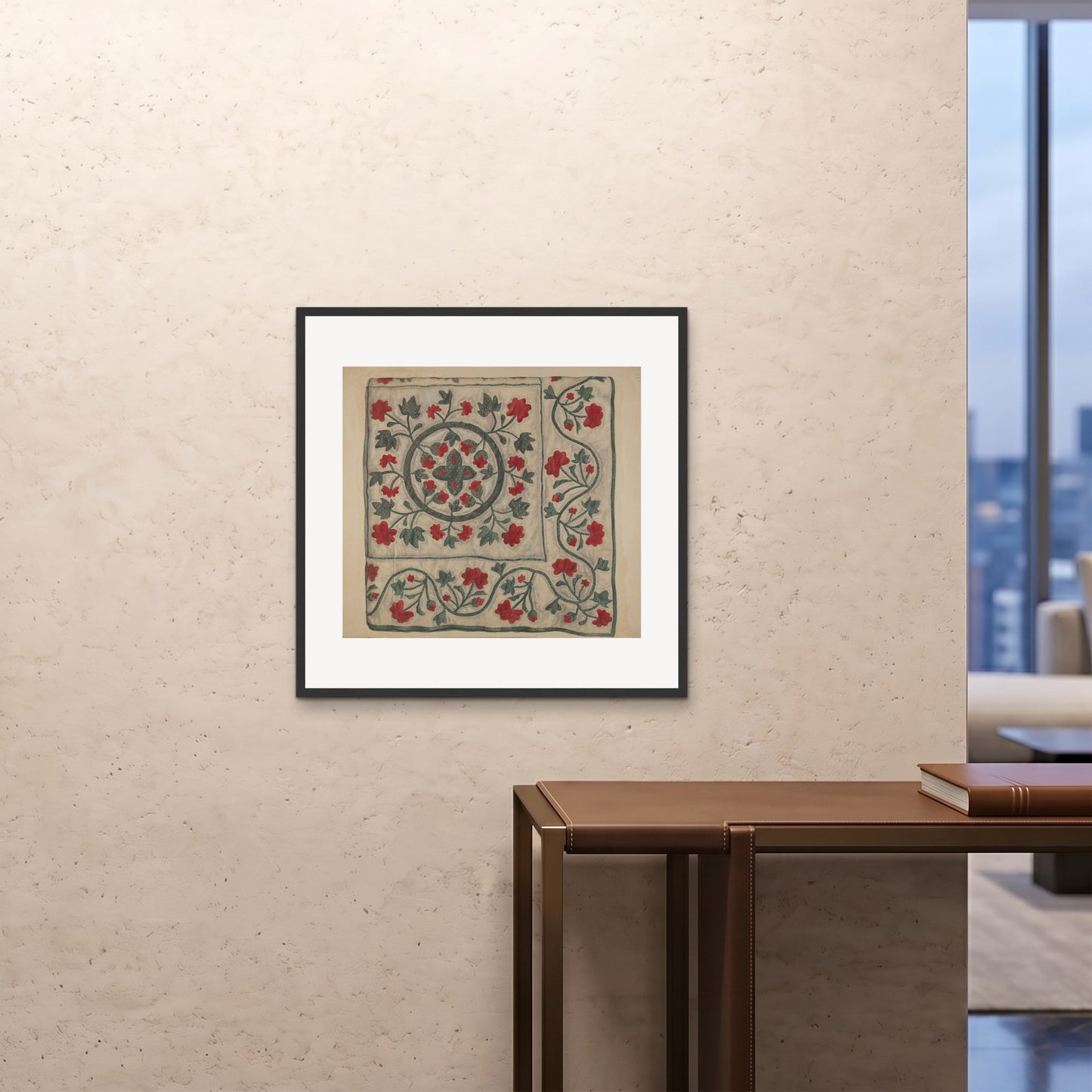 Orlonzo - FRAMED PRINT BLACK 7070cm2828 ROOM