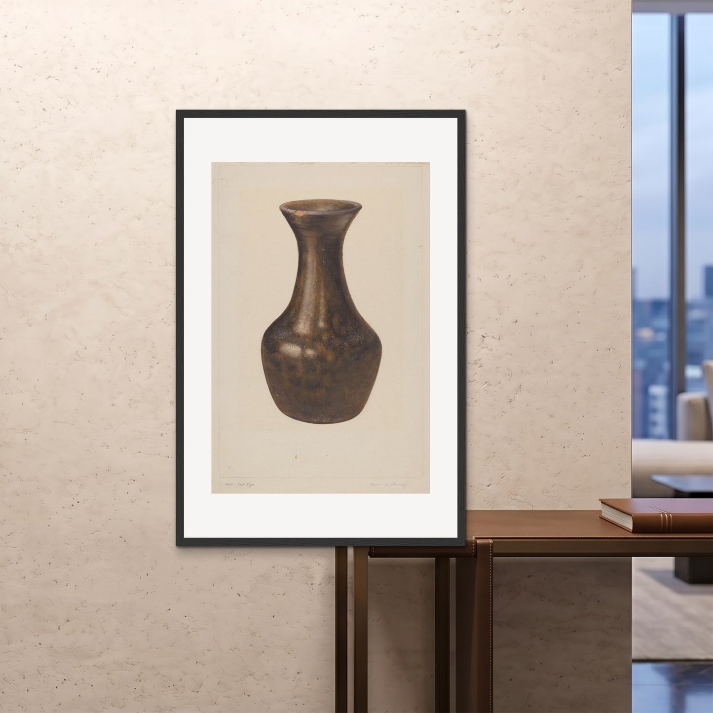Orlonzo - FRAMED PRINT BLACK 80120cm3248 ROOM