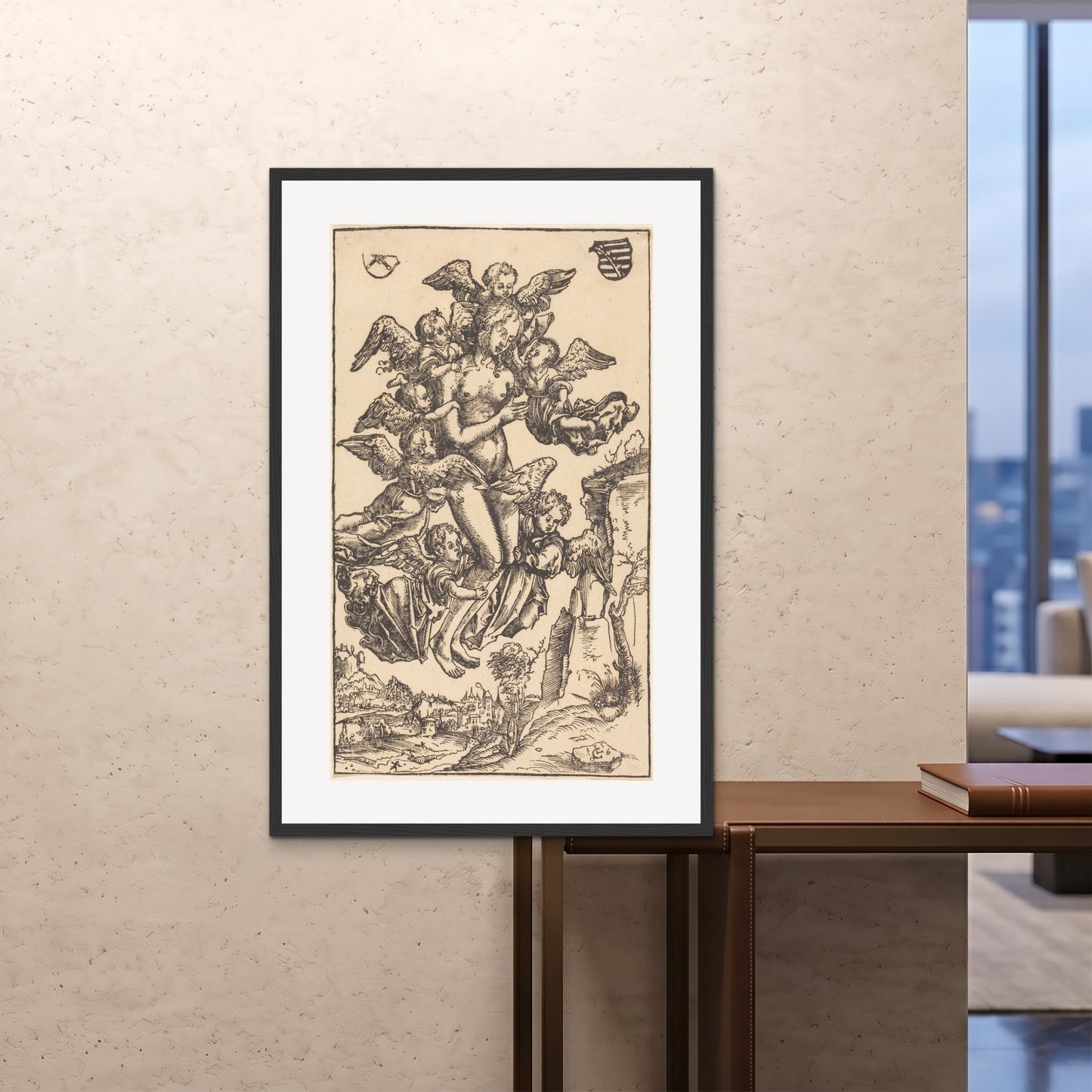 Orlonzo - FRAMED PRINT BLACK 80120cm3248 ROOM