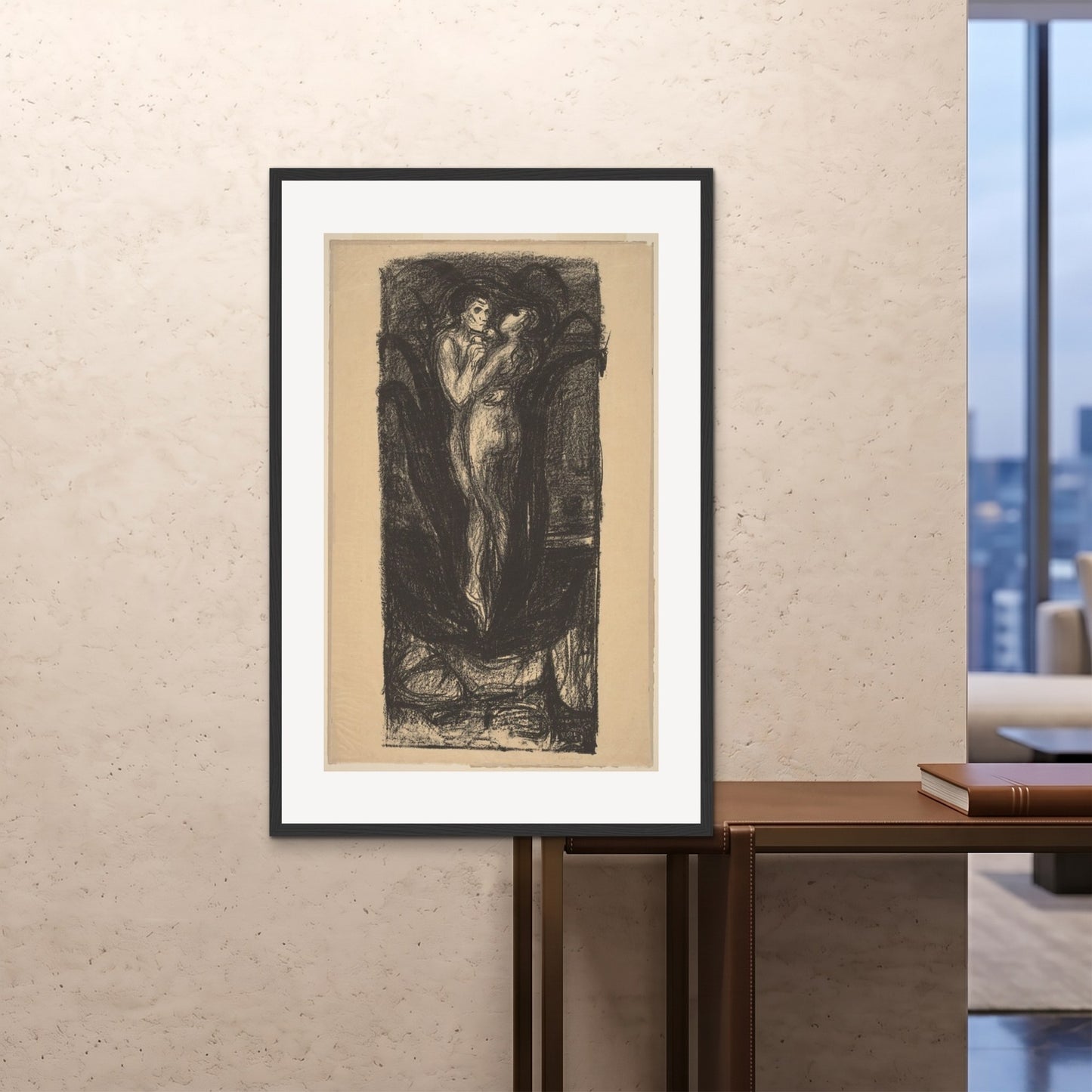 Orlonzo - FRAMED PRINT BLACK 80120cm3248 ROOM