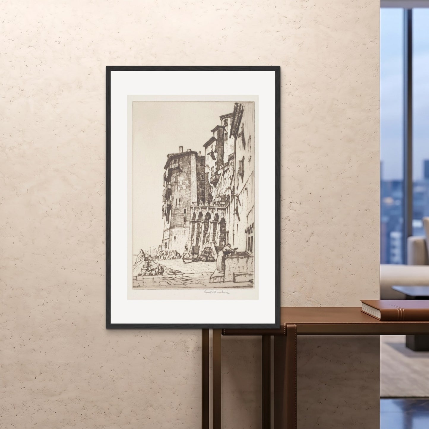 Orlonzo - FRAMED PRINT BLACK 80120cm3248 ROOM