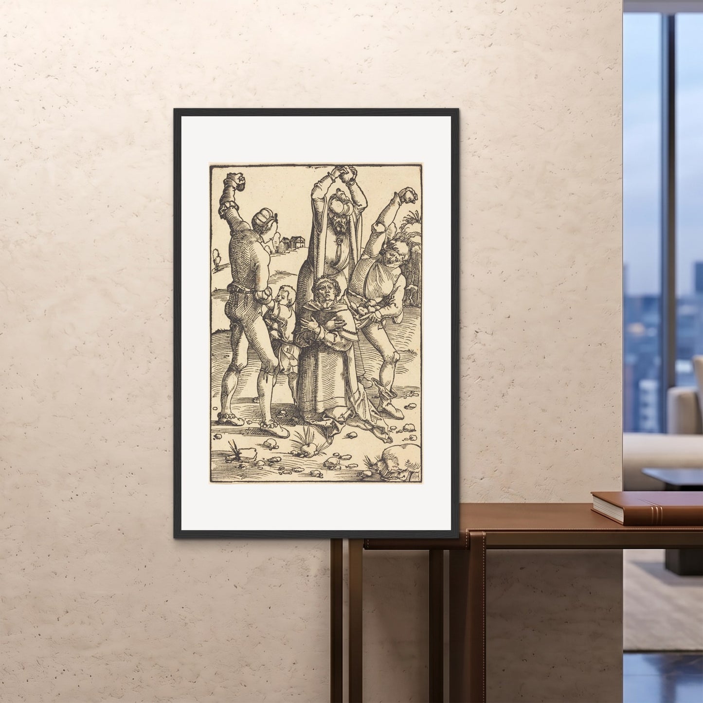 Orlonzo - FRAMED PRINT BLACK 80120cm3248 ROOM