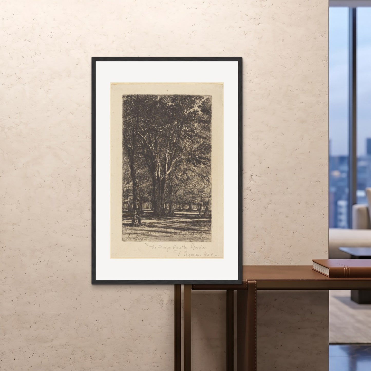 Orlonzo - FRAMED PRINT BLACK 80120cm3248 ROOM