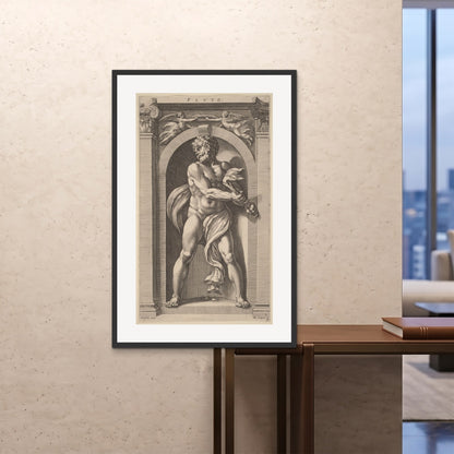 Orlonzo - FRAMED PRINT BLACK 80120cm3248 ROOM