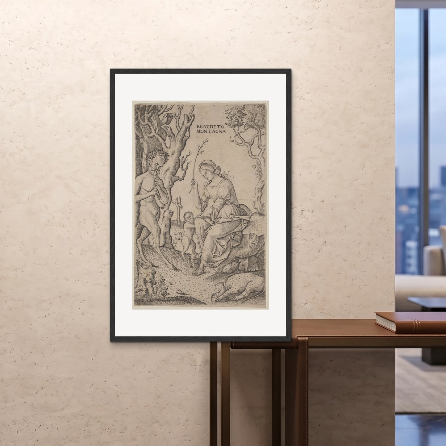Orlonzo - FRAMED PRINT BLACK 80120cm3248 ROOM