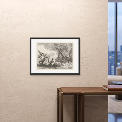 Orlonzo - FRAMED PRINT BLACK 8060cm3224 ROOM