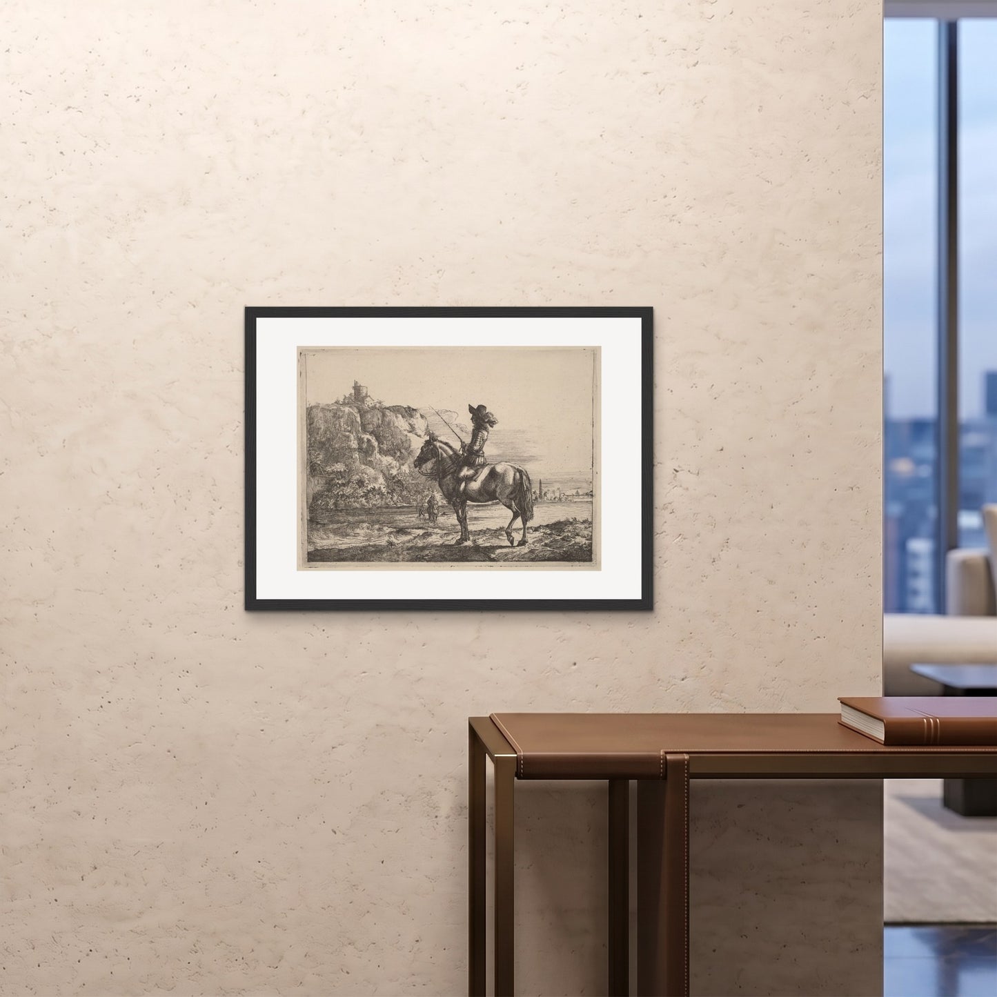 Orlonzo - FRAMED PRINT BLACK 8060cm3224 ROOM