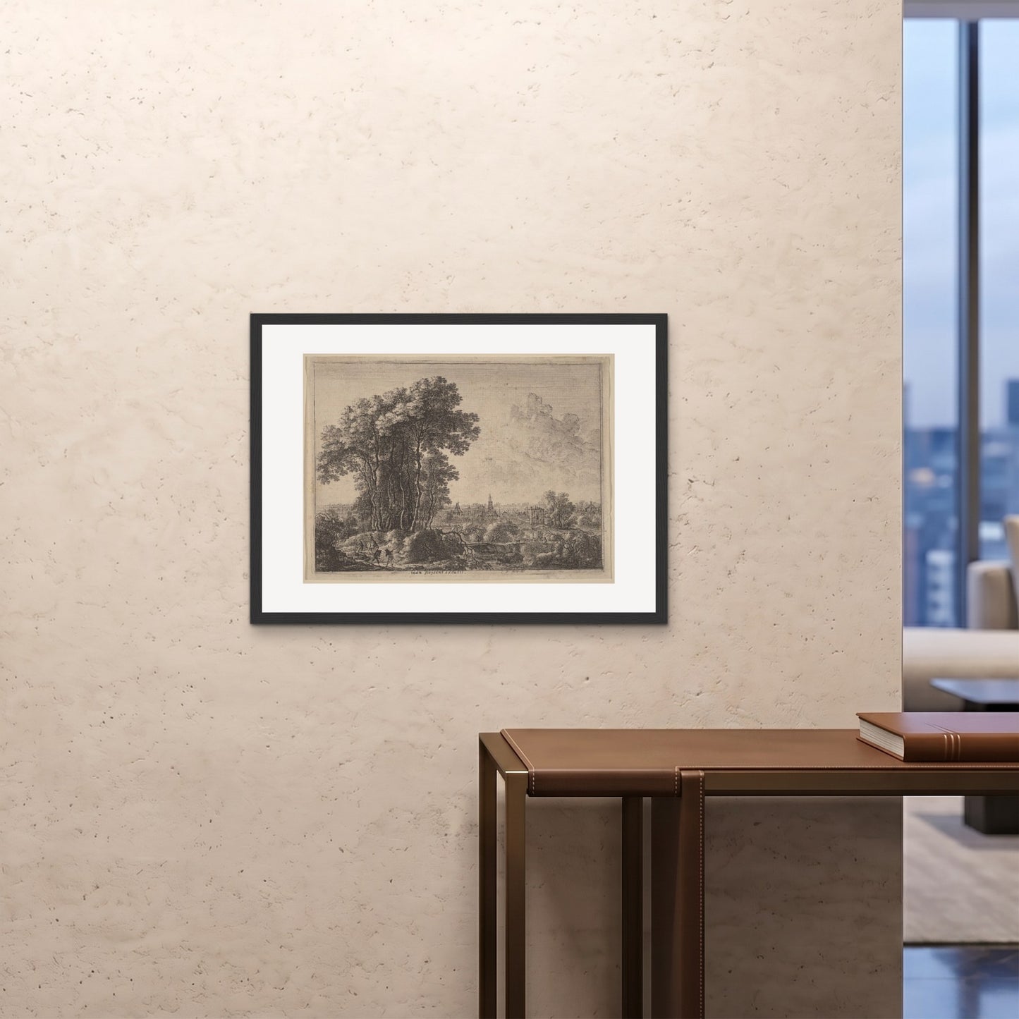 Orlonzo - FRAMED PRINT BLACK 8060cm3224 ROOM