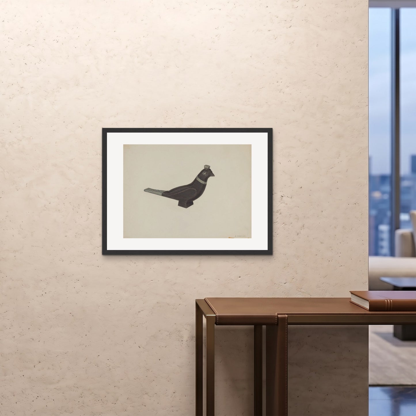 Orlonzo - FRAMED PRINT BLACK 8060cm3224 ROOM