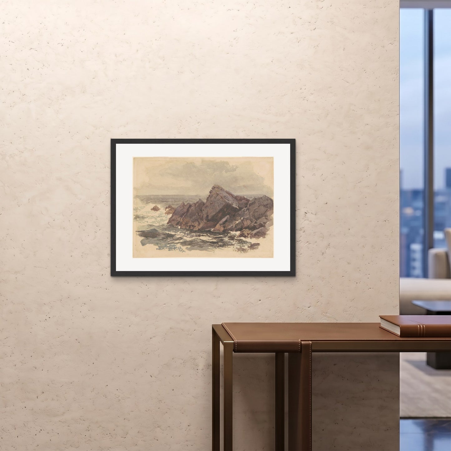 Orlonzo - FRAMED PRINT BLACK 8060cm3224 ROOM