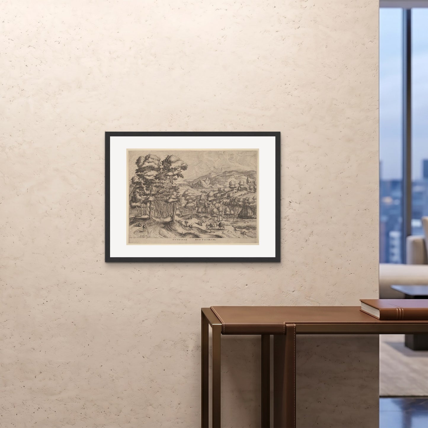 Orlonzo - FRAMED PRINT BLACK 8060cm3224 ROOM