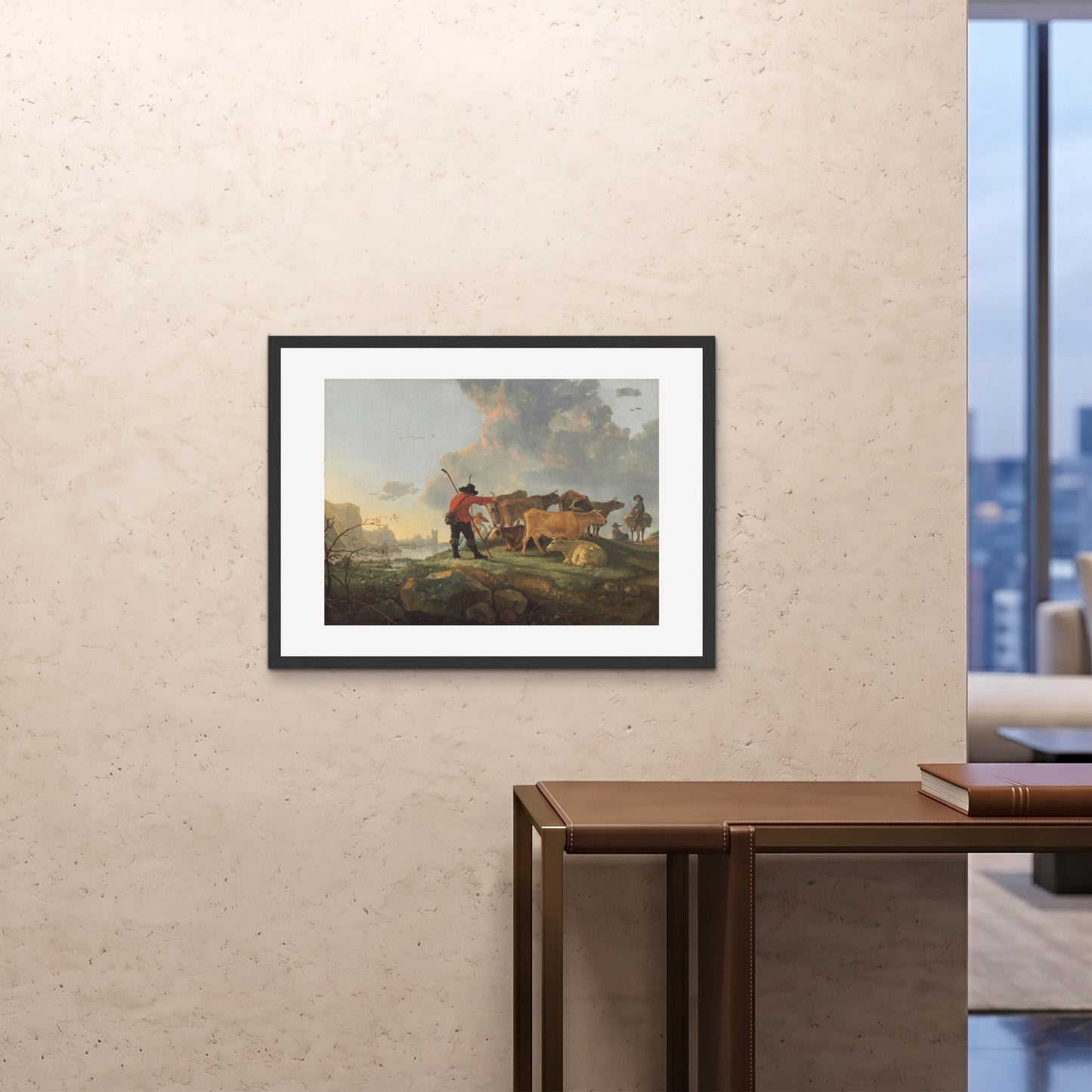 Orlonzo - FRAMED PRINT BLACK 8060cm3224 ROOM
