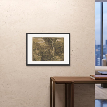 Orlonzo - FRAMED PRINT BLACK 8060cm3224 ROOM