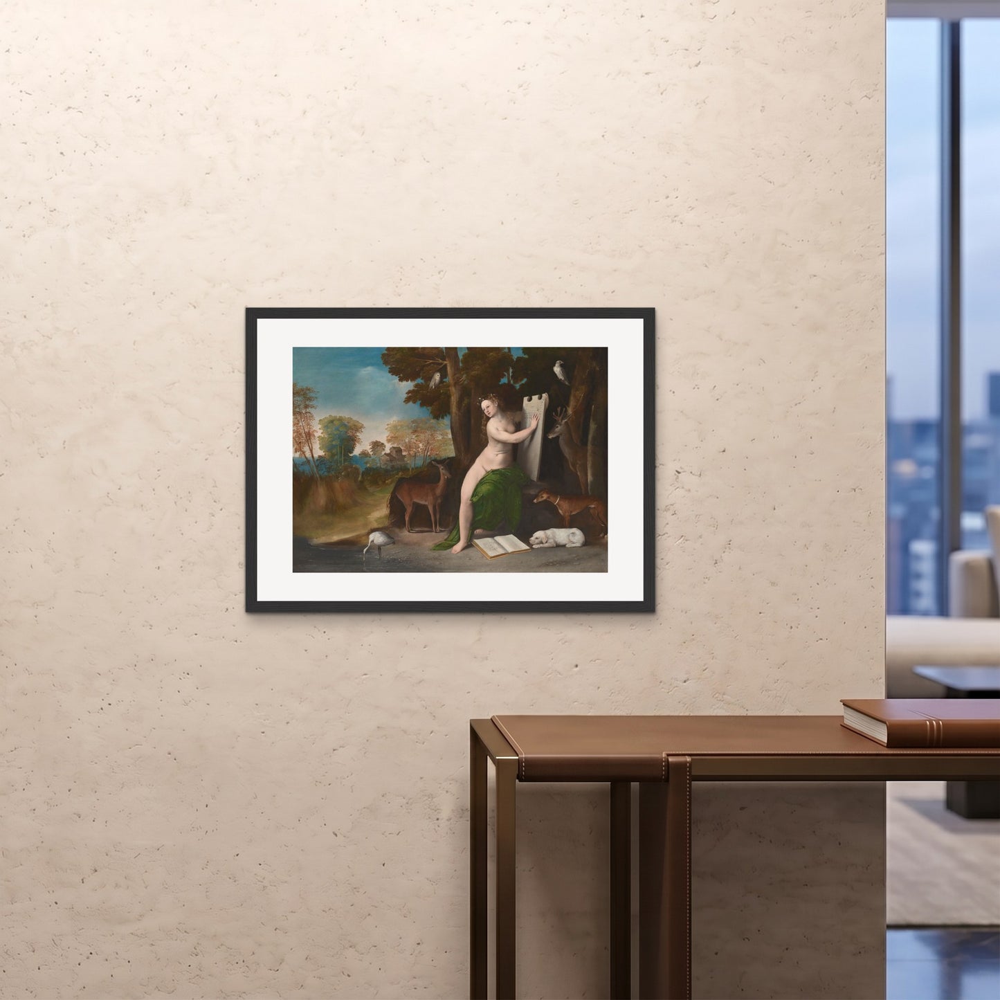 Orlonzo - FRAMED PRINT BLACK 8060cm3224 ROOM