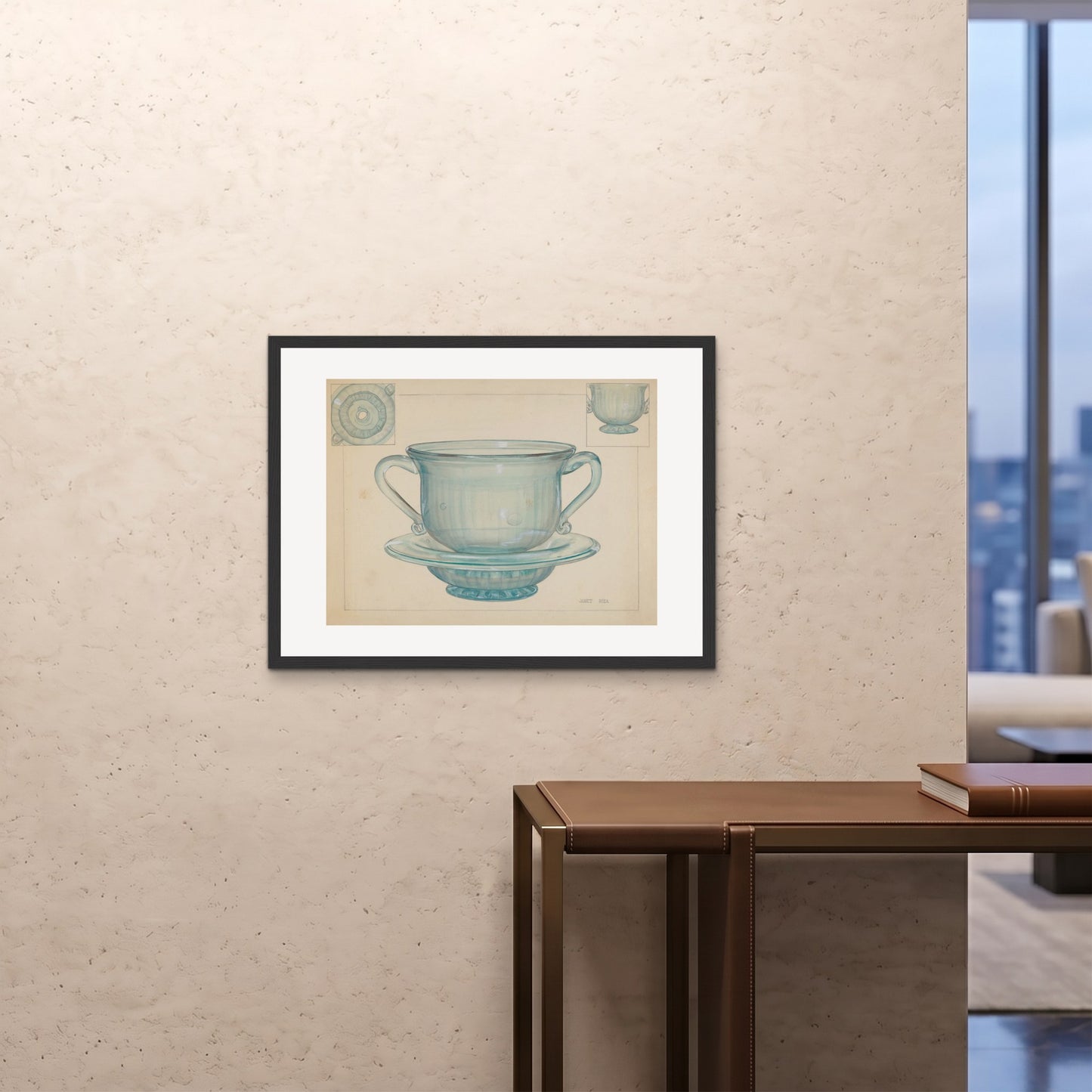 Orlonzo - FRAMED PRINT BLACK 8060cm3224 ROOM