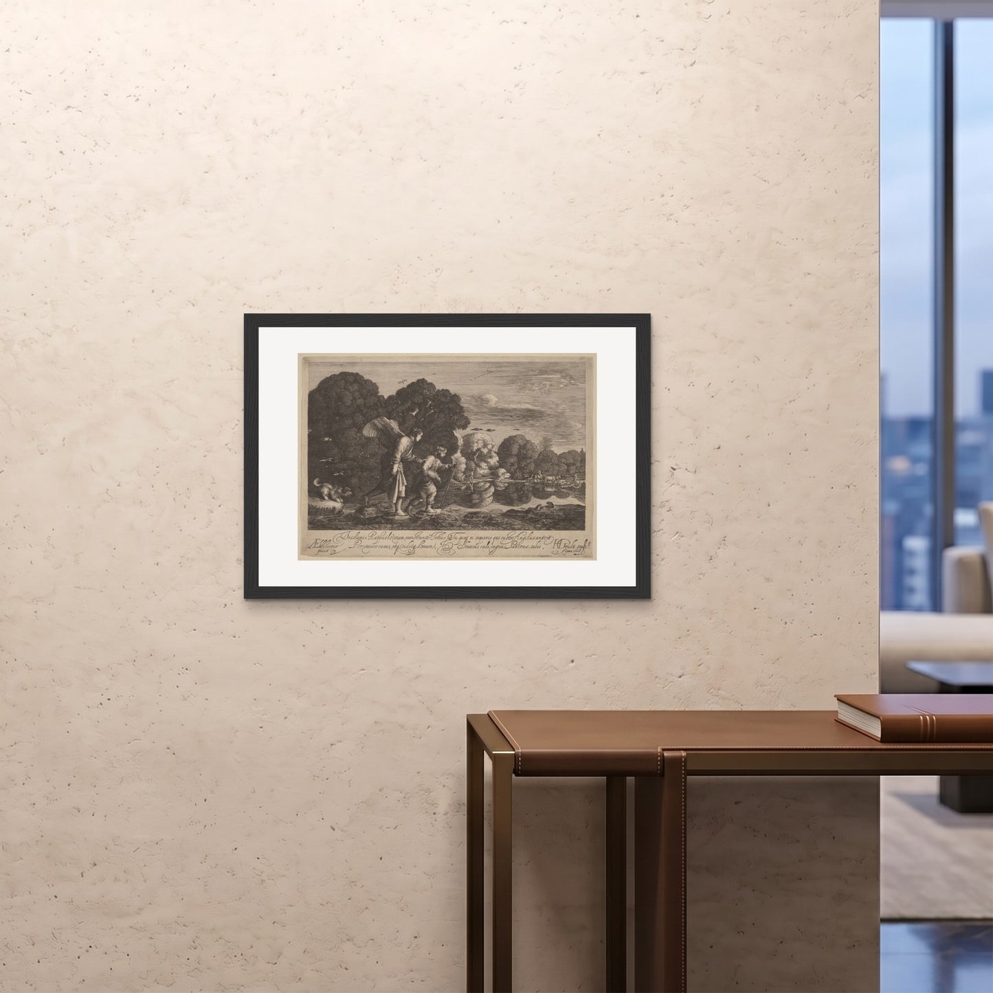 Orlonzo - FRAMED PRINT BLACK 841594cm3323 ROOM