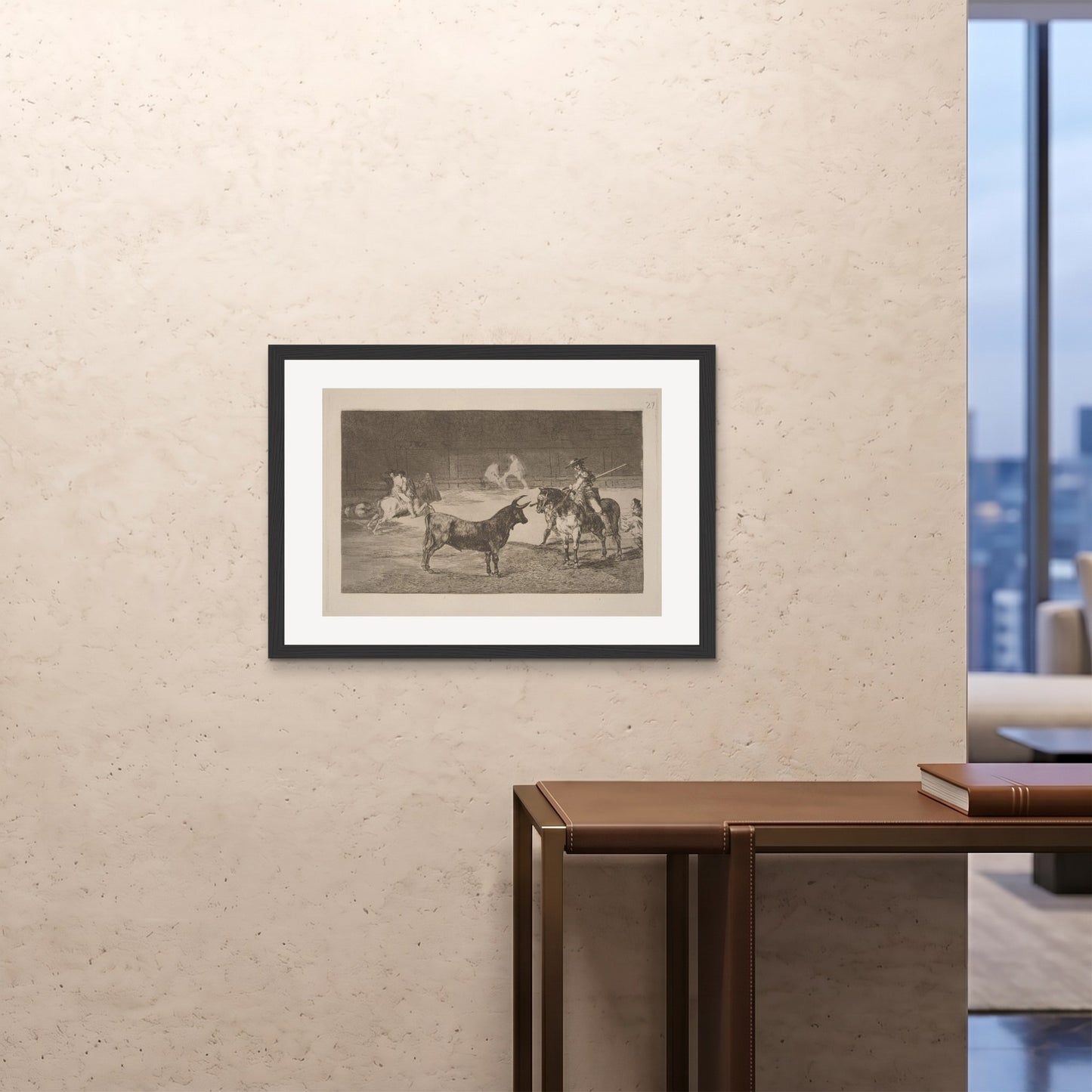 Orlonzo - FRAMED PRINT BLACK 841594cm3323 ROOM