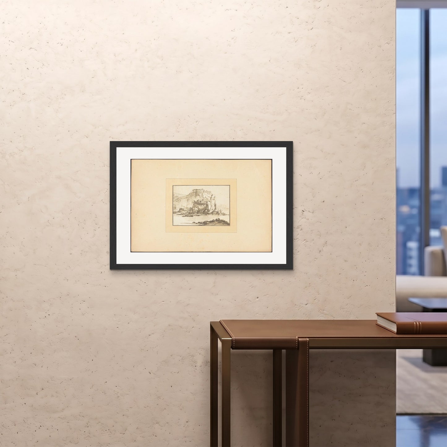 Orlonzo - FRAMED PRINT BLACK 841594cm3323 ROOM